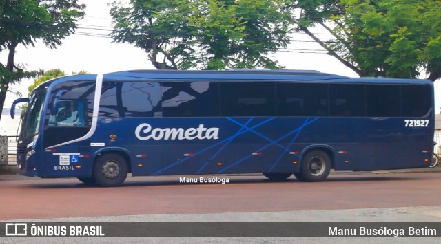 Viação Cometa 721927 na cidade de Curitiba, Paraná, Brasil, por Manu Busóloga Betim. ID da foto: 10133266.