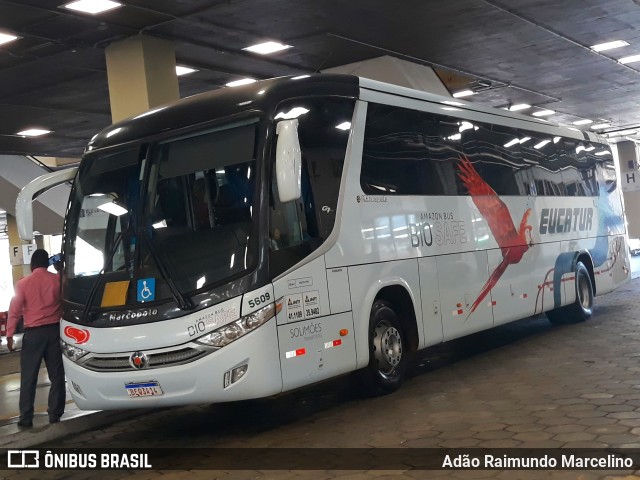 Eucatur - Empresa União Cascavel de Transportes e Turismo 5609 na cidade de Belo Horizonte, Minas Gerais, Brasil, por Adão Raimundo Marcelino. ID da foto: 10135033.