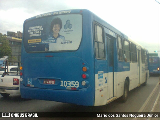 Concessionária Salvador Norte - CSN Transportes 10359 na cidade de Salvador, Bahia, Brasil, por Mario dos Santos Nogueira Junior. ID da foto: 10132576.