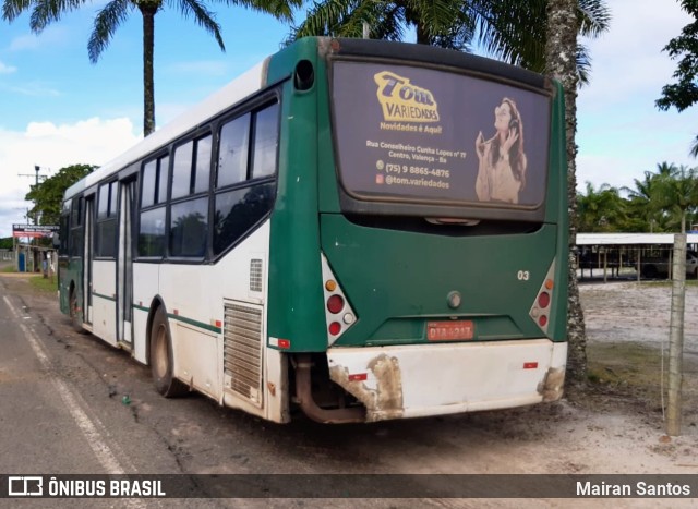 Ônibus Particulares 03 na cidade de Valença, Bahia, Brasil, por Mairan Santos. ID da foto: 10132903.