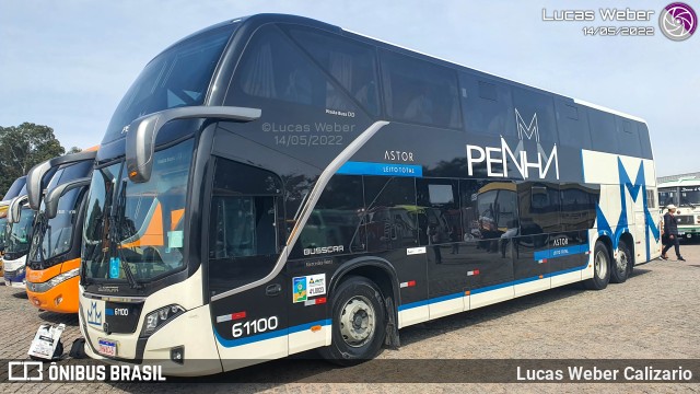 Empresa de Ônibus Nossa Senhora da Penha 61100 na cidade de Curitiba, Paraná, Brasil, por Lucas Weber Calizario. Número da foto: #10133931.