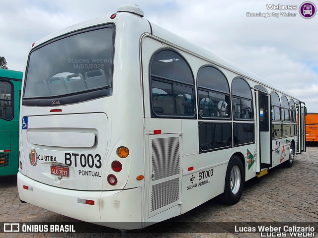 Transporte Coletivo Glória BT003 na cidade de Curitiba, Paraná, Brasil, por Lucas Weber Calizario. ID da foto: 10134501.