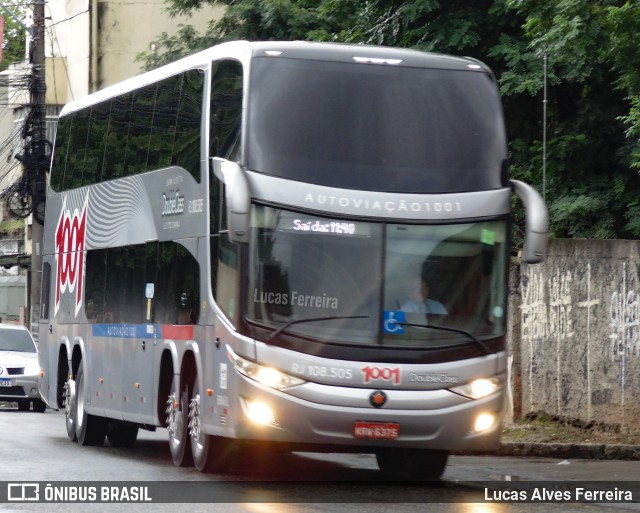 Auto Viação 1001 RJ 108.505 na cidade de Nova Iguaçu, Rio de Janeiro, Brasil, por Lucas Alves Ferreira. ID da foto: 10134613.