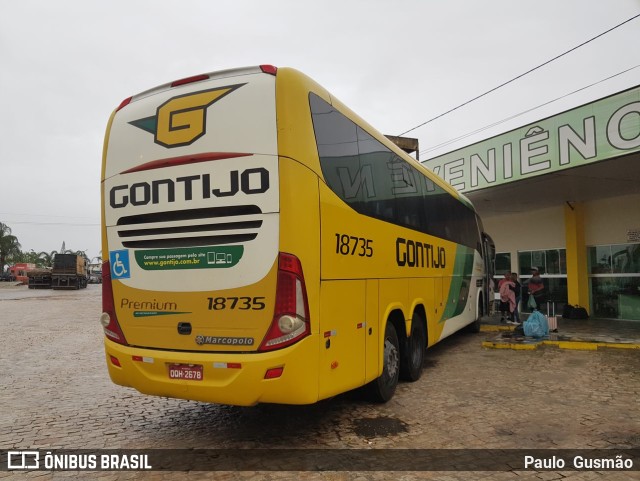 Empresa Gontijo de Transportes 18735 na cidade de Teixeira de Freitas, Bahia, Brasil, por Paulo  Gusmão. ID da foto: 10133060.