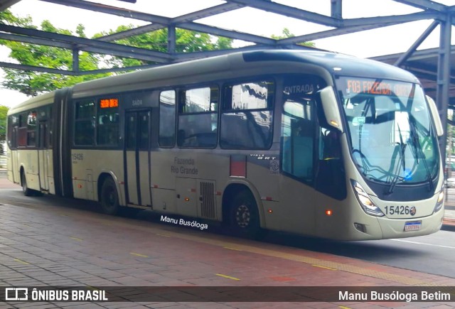 Leblon Transporte de Passageiros 15426 na cidade de Curitiba, Paraná, Brasil, por Manu Busóloga Betim. ID da foto: 10133262.