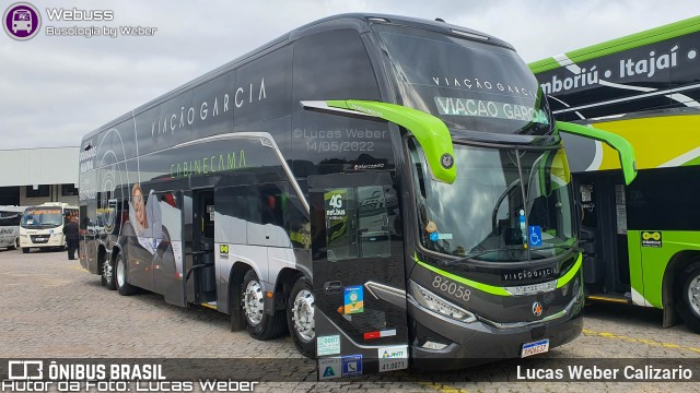 Viação Garcia 86058 na cidade de Curitiba, Paraná, Brasil, por Lucas Weber Calizario. Número da foto: #10133936.