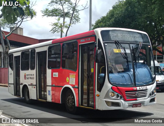 Allibus Transportes 4 5116 na cidade de São Paulo, São Paulo, Brasil, por Matheus Costa. ID da foto: 10133783.