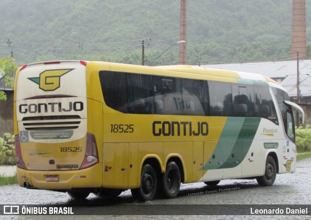 Empresa Gontijo de Transportes 18525 na cidade de Juiz de Fora, Minas Gerais, Brasil, por Leonardo Daniel. ID da foto: 10056548.