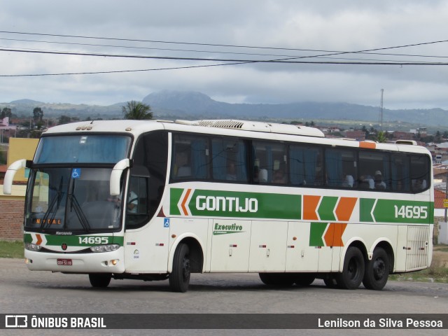 Empresa Gontijo de Transportes 14695 na cidade de Caruaru, Pernambuco, Brasil, por Lenilson da Silva Pessoa. ID da foto: 10055881.