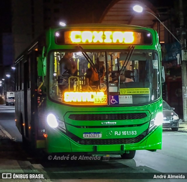 Transportes Santo Antônio RJ 161.183 na cidade de Duque de Caxias, Rio de Janeiro, Brasil, por André Almeida. ID da foto: 10055005.