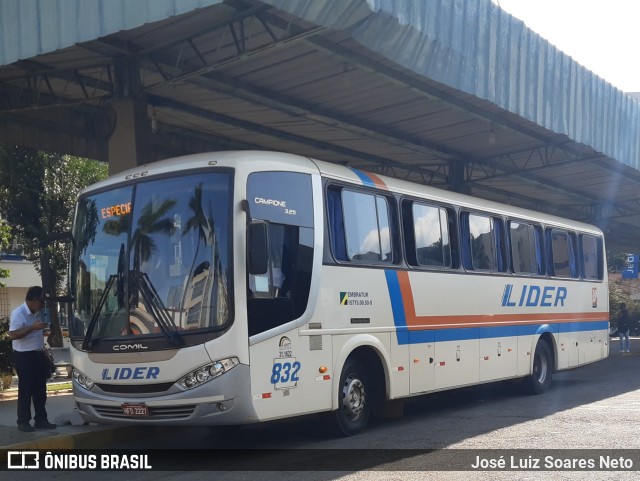 TransLider 832 na cidade de Conselheiro Lafaiete, Minas Gerais, Brasil, por José Luiz Soares Neto. ID da foto: 10055913.