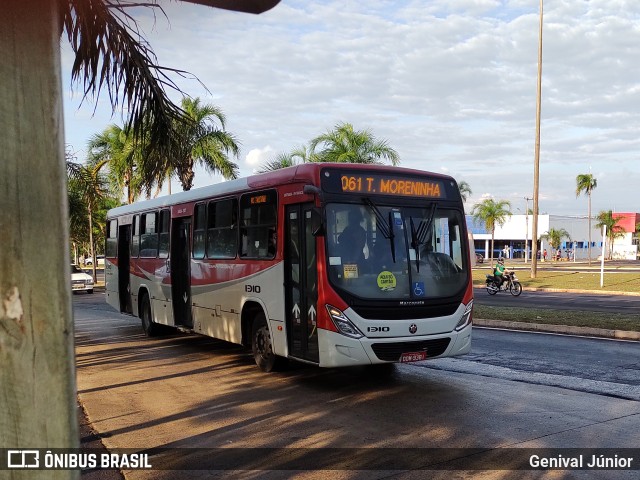 Viação Cidade Morena 1310 na cidade de Campo Grande, Mato Grosso do Sul, Brasil, por Genival Júnior. ID da foto: 10055969.