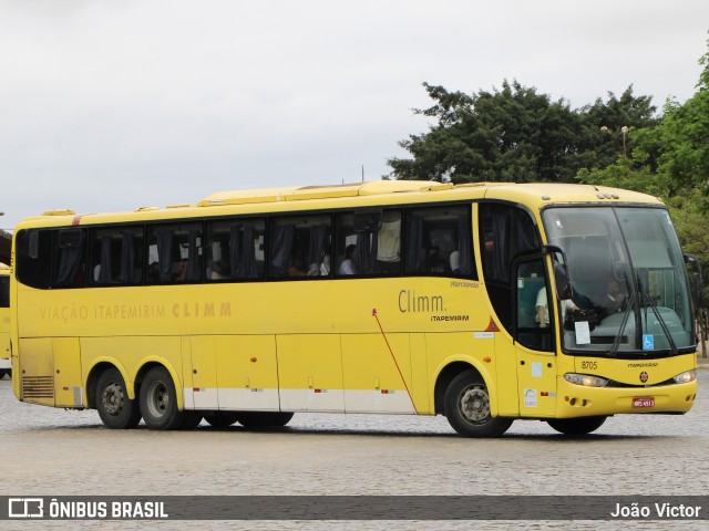 Viação Itapemirim 8705 na cidade de Vitória da Conquista, Bahia, Brasil, por João Victor. ID da foto: 10057044.