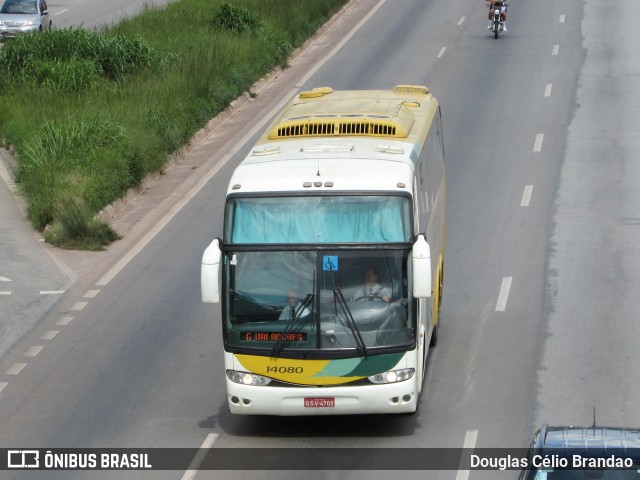 Empresa Gontijo de Transportes 14080 na cidade de Belo Horizonte, Minas Gerais, Brasil, por Douglas Célio Brandao. ID da foto: 10055159.