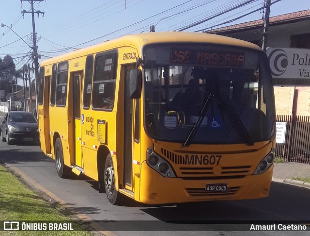 Auto Viação Mercês MN607 na cidade de Curitiba, Paraná, Brasil, por Amauri Caetano. ID da foto: 10056145.