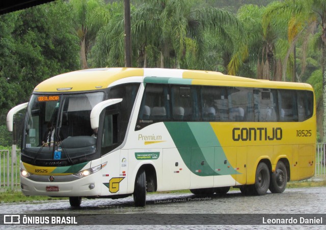 Empresa Gontijo de Transportes 18525 na cidade de Juiz de Fora, Minas Gerais, Brasil, por Leonardo Daniel. ID da foto: 10056542.