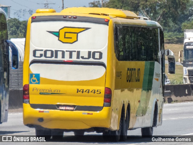 Empresa Gontijo de Transportes 14445 na cidade de Roseira, São Paulo, Brasil, por Guilherme Gomes. Número da foto: #10055413.