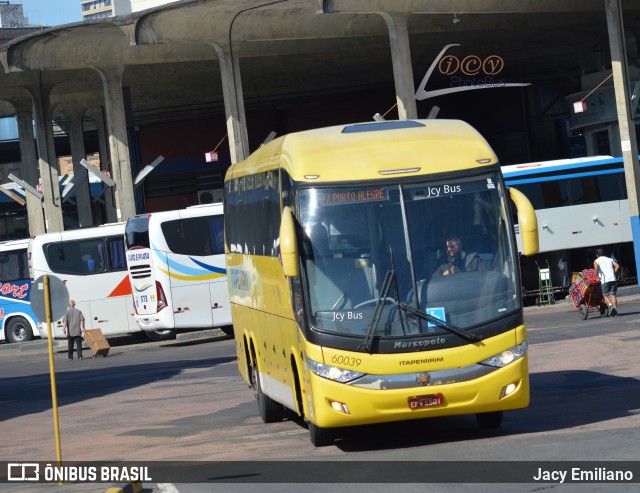 Viação Itapemirim 60039 na cidade de Porto Alegre, Rio Grande do Sul, Brasil, por Jacy Emiliano. Número da foto: #10055764.