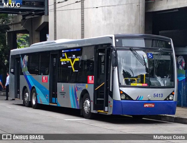 Next Mobilidade - ABC Sistema de Transporte 5413 na cidade de Diadema, São Paulo, Brasil, por Matheus Costa. Número da foto: #10136085.