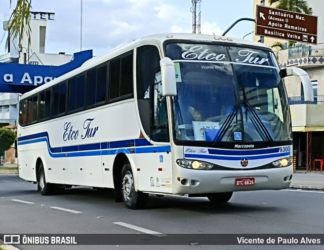 ETCO Tur 9300 na cidade de Aparecida, São Paulo, Brasil, por Vicente de Paulo Alves. ID da foto: 10135998.