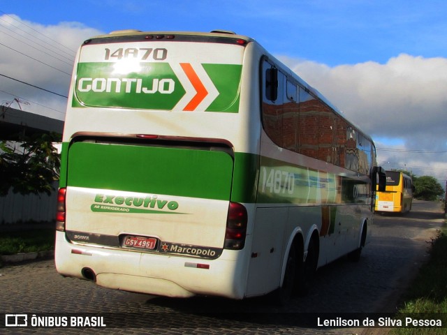 Empresa Gontijo de Transportes 14870 na cidade de Caruaru, Pernambuco, Brasil, por Lenilson da Silva Pessoa. Número da foto: #10136146.