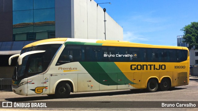 Empresa Gontijo de Transportes 18690 na cidade de Rio de Janeiro, Rio de Janeiro, Brasil, por Bruno Carvalho. Número da foto: #10135569.