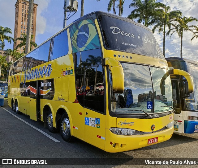Vilanova Turismo 3009 na cidade de Aparecida, São Paulo, Brasil, por Vicente de Paulo Alves. Número da foto: #10136092.