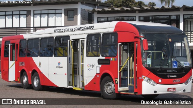 Itajaí Transportes Coletivos 2059 na cidade de Campinas, São Paulo, Brasil, por Busologia Gabrielística. ID da foto: 10137080.