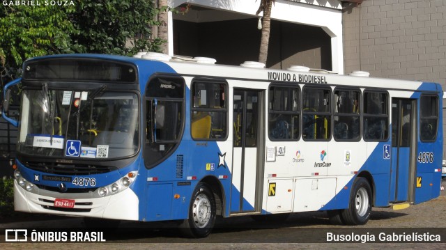 Onicamp Transporte Coletivo 4876 na cidade de Campinas, São Paulo, Brasil, por Busologia Gabrielística. ID da foto: 10137045.