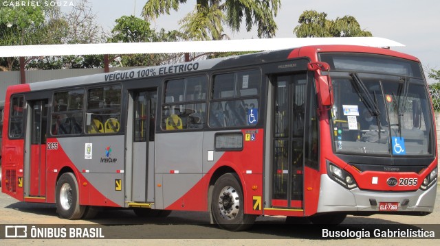 Itajaí Transportes Coletivos 2055 na cidade de Campinas, São Paulo, Brasil, por Busologia Gabrielística. Número da foto: #10137065.