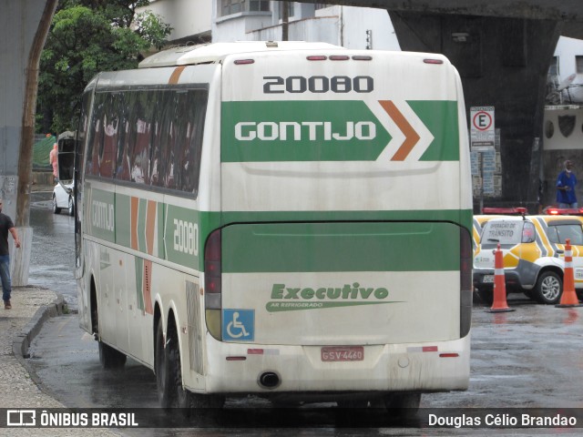 Empresa Gontijo de Transportes 20080 na cidade de Belo Horizonte, Minas Gerais, Brasil, por Douglas Célio Brandao. ID da foto: 10137628.