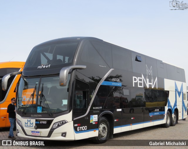 Empresa de Ônibus Nossa Senhora da Penha 61100 na cidade de Curitiba, Paraná, Brasil, por Gabriel Michalski. ID da foto: 10058439.