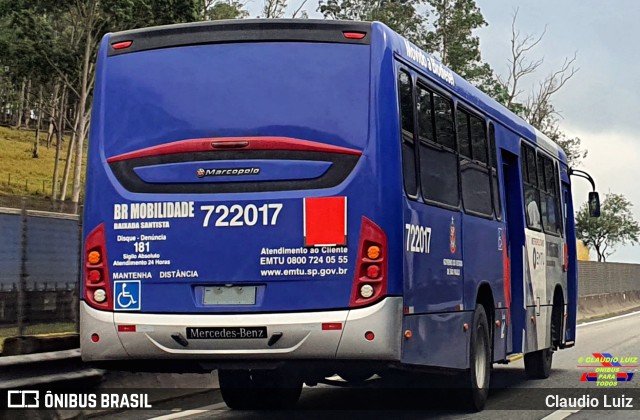 BR Mobilidade Baixada Santista 722017 na cidade de Barra Mansa, Rio de Janeiro, Brasil, por Claudio Luiz. Número da foto: #10059925.