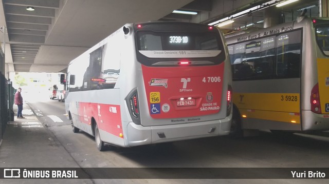 Pêssego Transportes 4 7006 na cidade de São Paulo, São Paulo, Brasil, por Yuri Brito. ID da foto: 10058609.