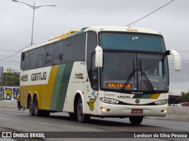 Empresa Gontijo de Transportes 14935 na cidade de Caruaru, Pernambuco, Brasil, por Lenilson da Silva Pessoa. ID da foto: 10059536.