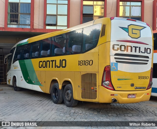 Empresa Gontijo de Transportes 18180 na cidade de Governador Valadares, Minas Gerais, Brasil, por Wilton Roberto. Número da foto: #10060176.