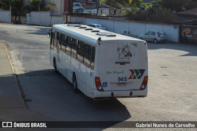 Viação São Miguel 945 na cidade de Resende, Rio de Janeiro, Brasil, por Gabriel Nunes de Carvalho. Número da foto: #10057912.
