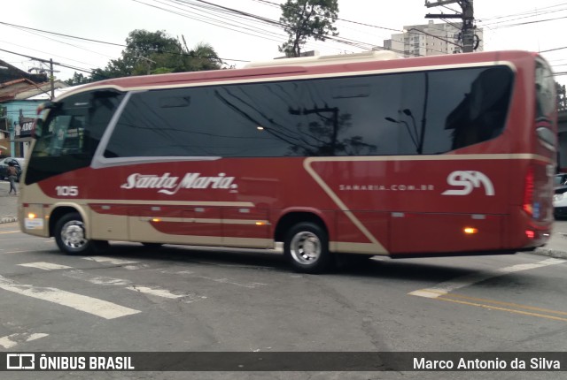 Santa Maria Fretamento e Turismo > Transportes Santa Maria(SP) 105 na cidade de São Bernardo do Campo, São Paulo, Brasil, por Marco Antonio da Silva. Número da foto: #10059831.