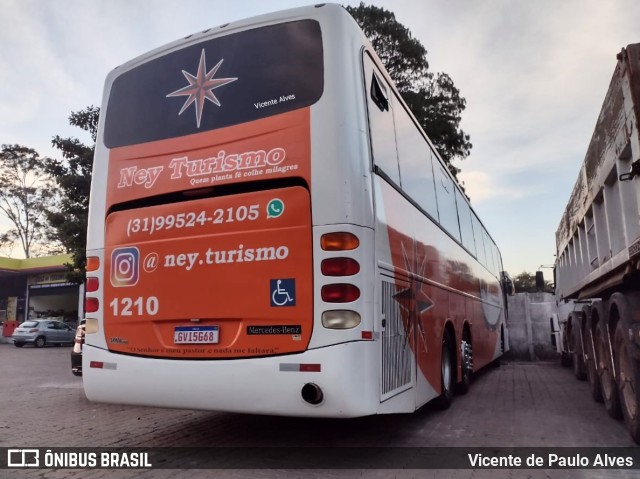 Ney Turismo 1210 na cidade de Prudente de Morais, Minas Gerais, Brasil, por Vicente de Paulo Alves. Número da foto: #10058080.