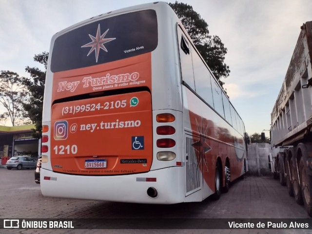 Ney Turismo 1210 na cidade de Prudente de Morais, Minas Gerais, Brasil, por Vicente de Paulo Alves. ID da foto: 10058080.