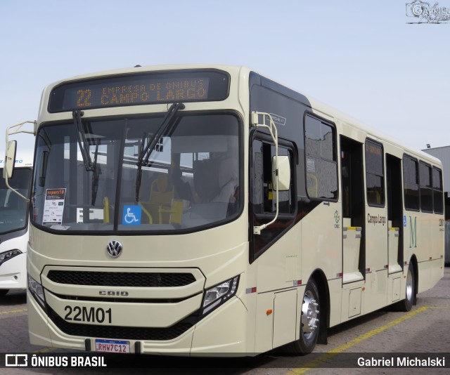 Empresa de Ônibus Campo Largo 22M01 na cidade de Curitiba, Paraná, Brasil, por Gabriel Michalski. ID da foto: 10058429.