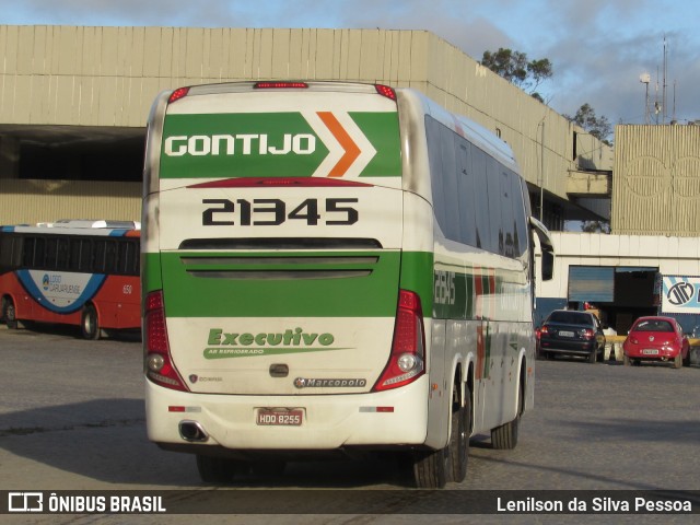 Empresa Gontijo de Transportes 21345 na cidade de Caruaru, Pernambuco, Brasil, por Lenilson da Silva Pessoa. ID da foto: 10059589.