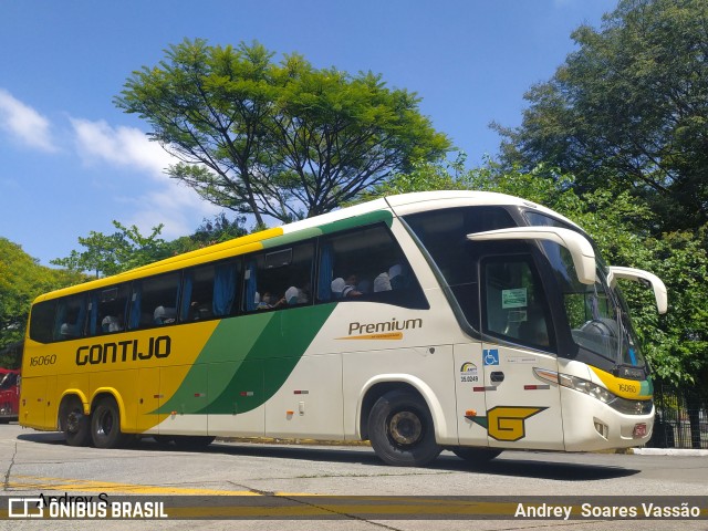 Empresa Gontijo de Transportes 16060 na cidade de São Paulo, São Paulo, Brasil, por Andrey  Soares Vassão. Número da foto: #10059035.