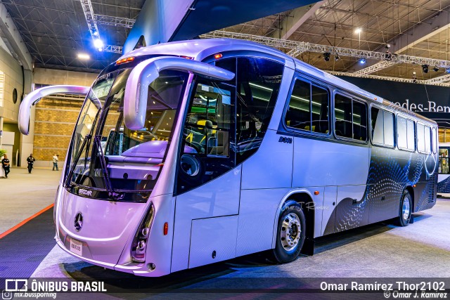 Mercedes-Benz O-500RS 1835 BlueTec 5 - B340 - Expo Foro 2022 na cidade de Álvaro Obregón, Ciudad de México, México, por Omar Ramírez Thor2102. ID da foto: 10060515.