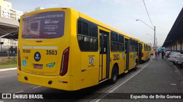 Auto Ônibus Três Irmãos 3503 na cidade de Jundiaí, São Paulo, Brasil, por Espedito de Brito Gomes. ID da foto: 10058756.