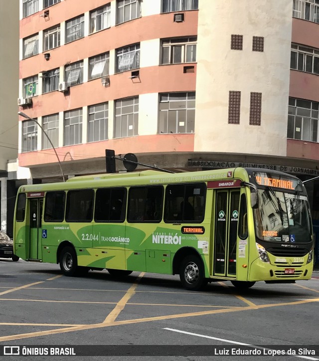 Santo Antônio Transportes Niterói 2.2.044 na cidade de Niterói, Rio de Janeiro, Brasil, por Luiz Eduardo Lopes da Silva. Número da foto: #10058191.