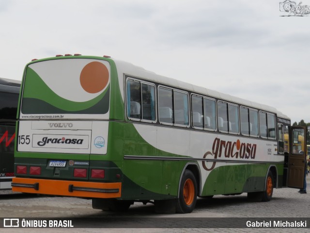 Viação Graciosa 155 na cidade de Curitiba, Paraná, Brasil, por Gabriel Michalski. ID da foto: 10058502.