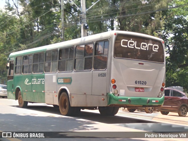 Célere Transportes 61520 na cidade de Ibirité, Minas Gerais, Brasil, por Pedro Henrique VM. Número da foto: #10059647.