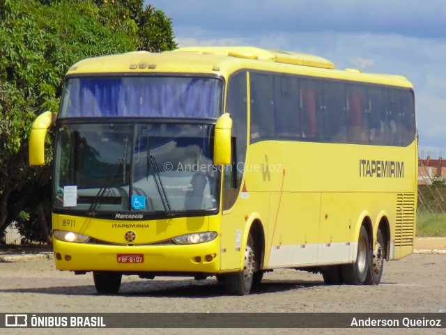 Viação Itapemirim 8911 na cidade de Vitória da Conquista, Bahia, Brasil, por Anderson Queiroz. ID da foto: 10058382.