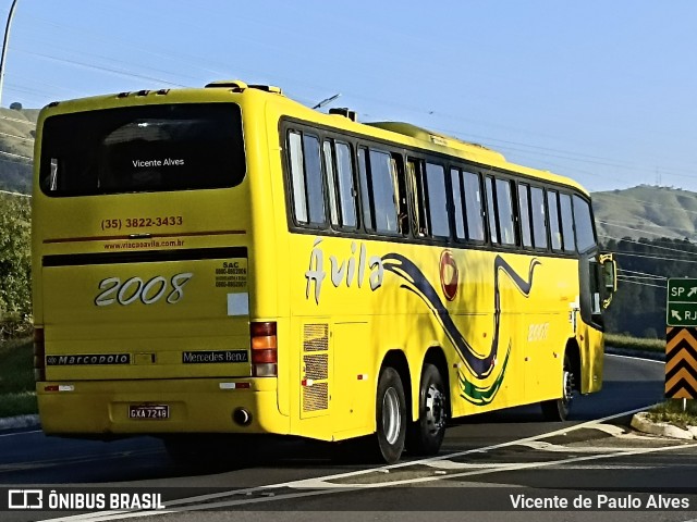 Viação Ávila 2008 na cidade de Aparecida, São Paulo, Brasil, por Vicente de Paulo Alves. ID da foto: 10058196.